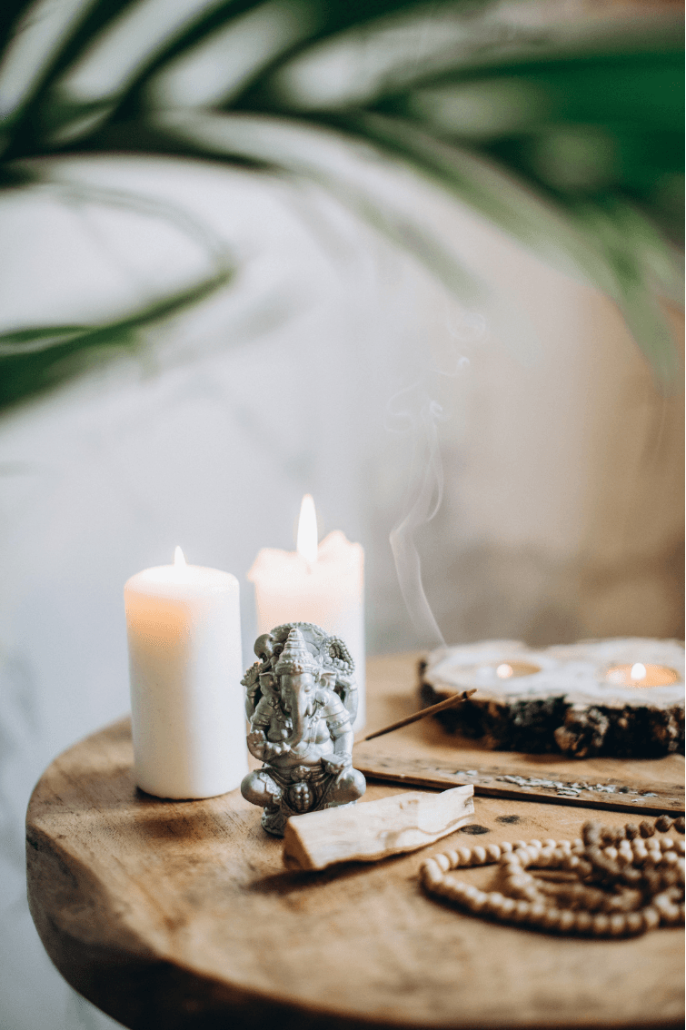 Candles and spiritual items